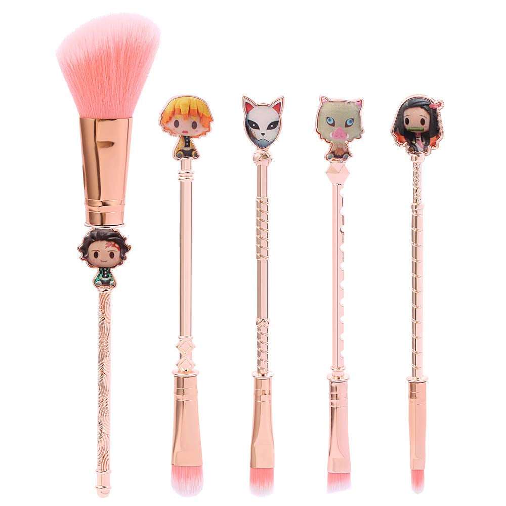 Wand Potter Makeup Brushes with Gift Bag for Makeup 5Pcs Magic Eye Shadow Eyeliner Blending Pencil Lip Brush Beauty Tools Health & Beauty > Personal Care > Cosmetics > Cosmetic Tools > Makeup Tools HORIK Pink1