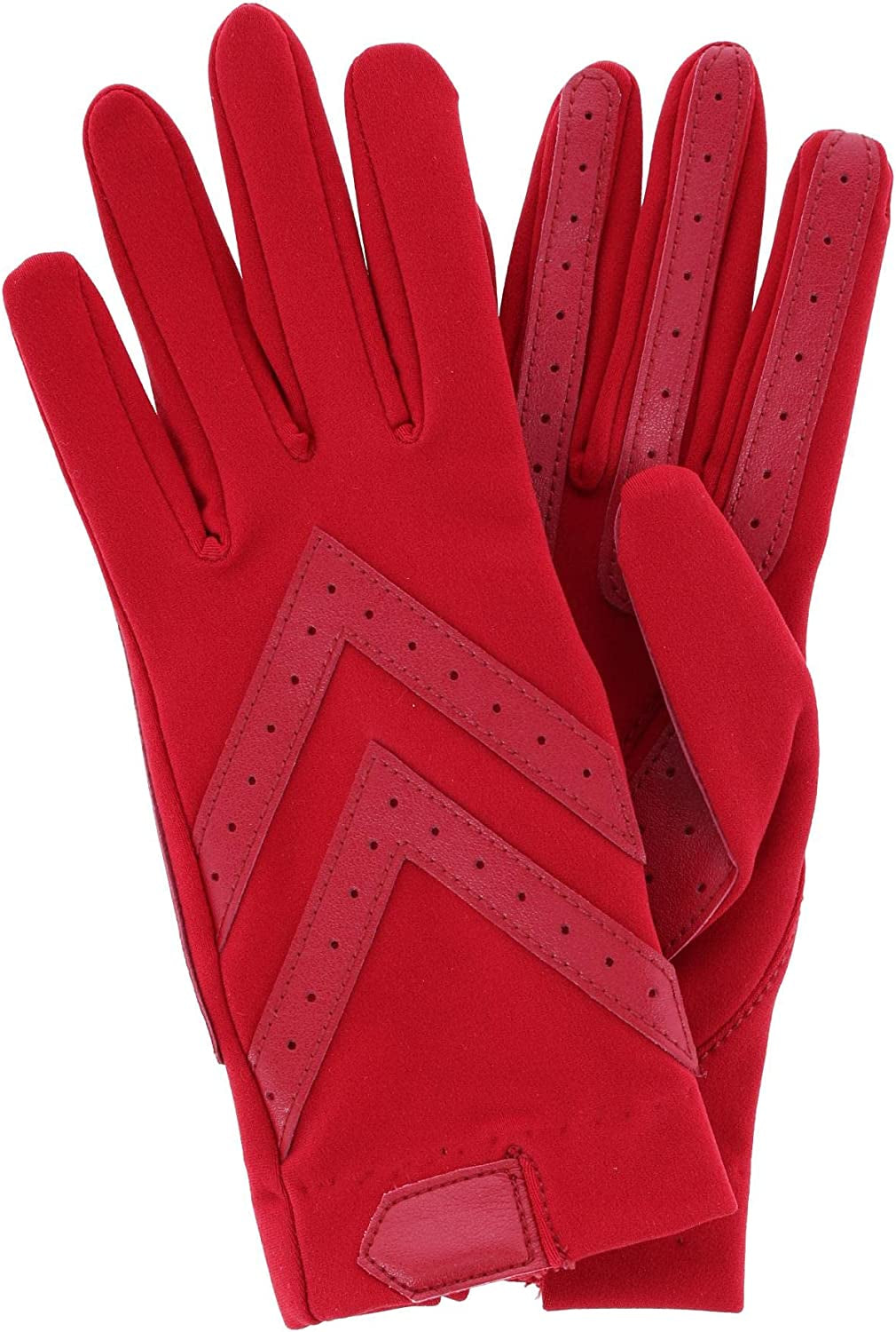 Isotoner Women'S Spandex Shortie Touchscreen Gloves Apparel & Accessories > Clothing Accessories > Gloves & Mittens isotoner Chili Red Small-Medium