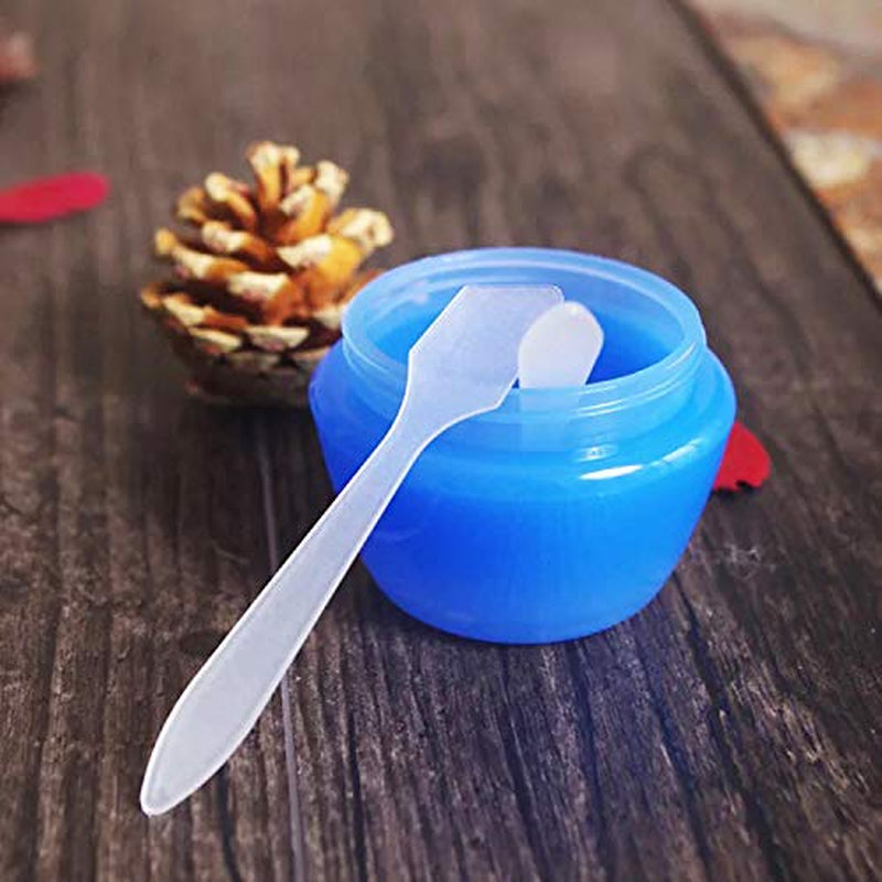 Greatforu 50Pcs Cosmetic Spatula for Face Cream Stick Plastic Frosted Tip Spoon Disposable Makeup Tool for Easy Mixing, Sampling, Waxing DIY Beauty Tools, 3.2'' X 0.6'', Clear, Pink, Purple Health & Beauty > Personal Care > Cosmetics > Cosmetic Tools > Skin Care Tools GreatforU