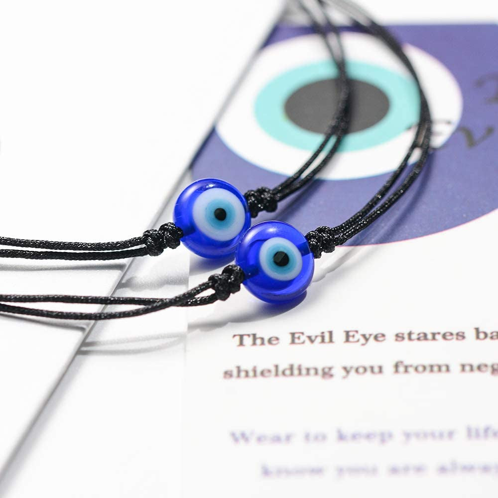 Evil Eye Bracelets/ Anklet Protection Ojo Turco Handmade String Bracele for Women Men Family Apparel & Accessories > Jewelry > Anklets UNGENT THEM