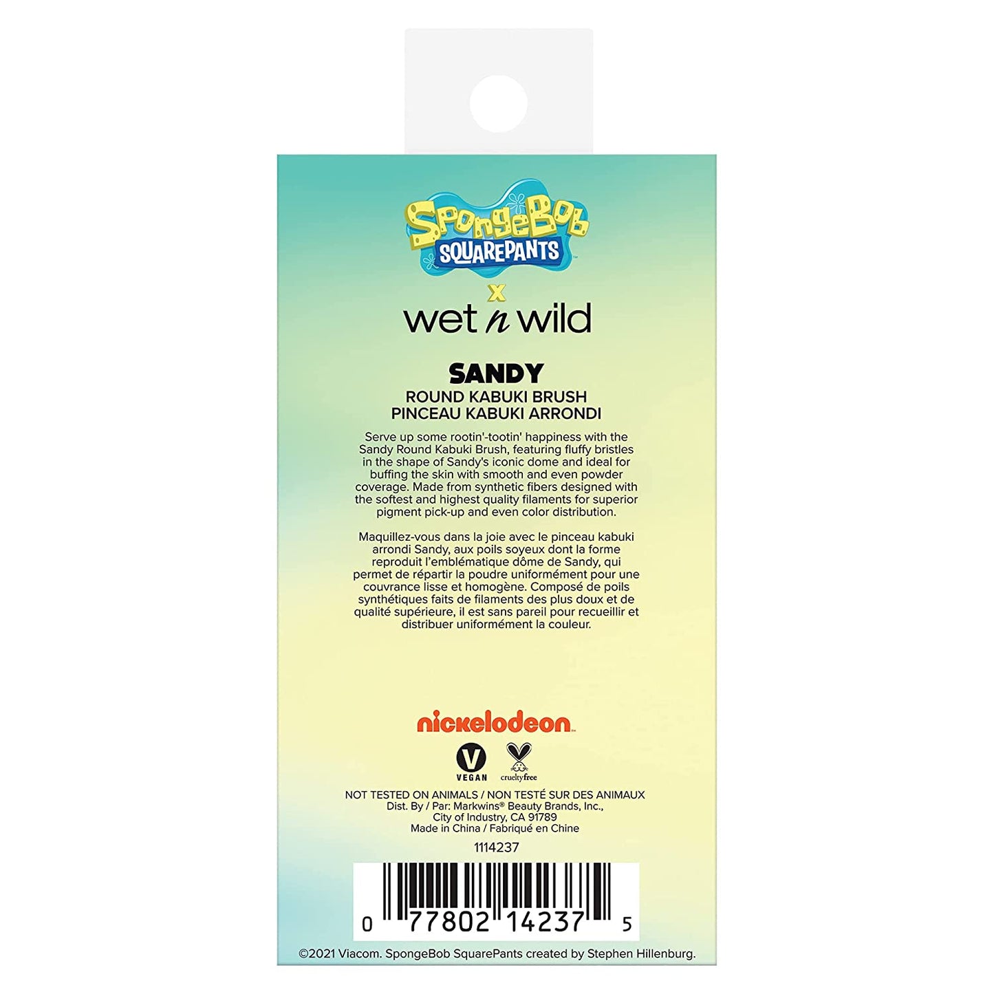 Wet N Wild 1114237, round Kabuki Brush Spongebob Squarepants Makeup Tools Cheeks round Foundation Brush, Sandy Health & Beauty > Personal Care > Cosmetics > Cosmetic Tools > Makeup Tools wet n wild
