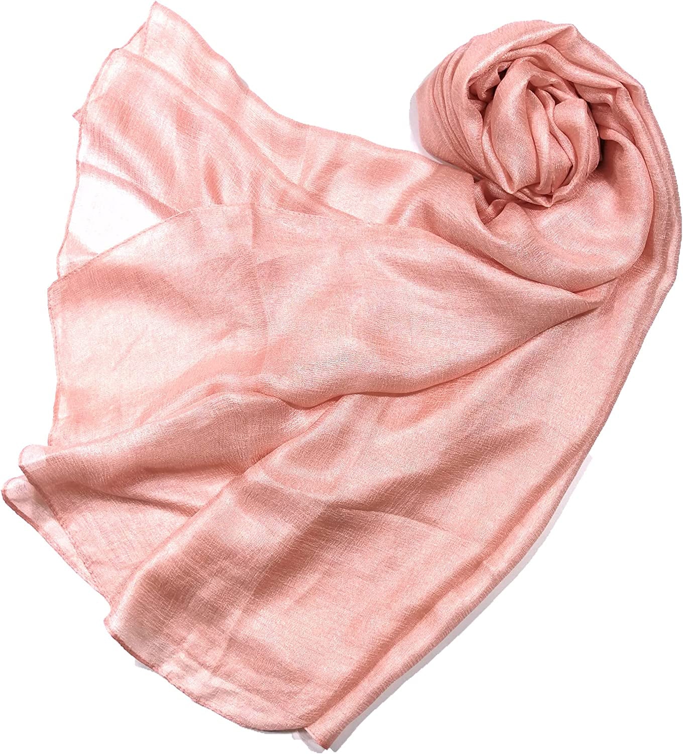 Shanlin Solid Color Silk Feel Long Scarves Apparel & Accessories > Clothing Accessories > Scarves & Shawls Shanlin Babypink