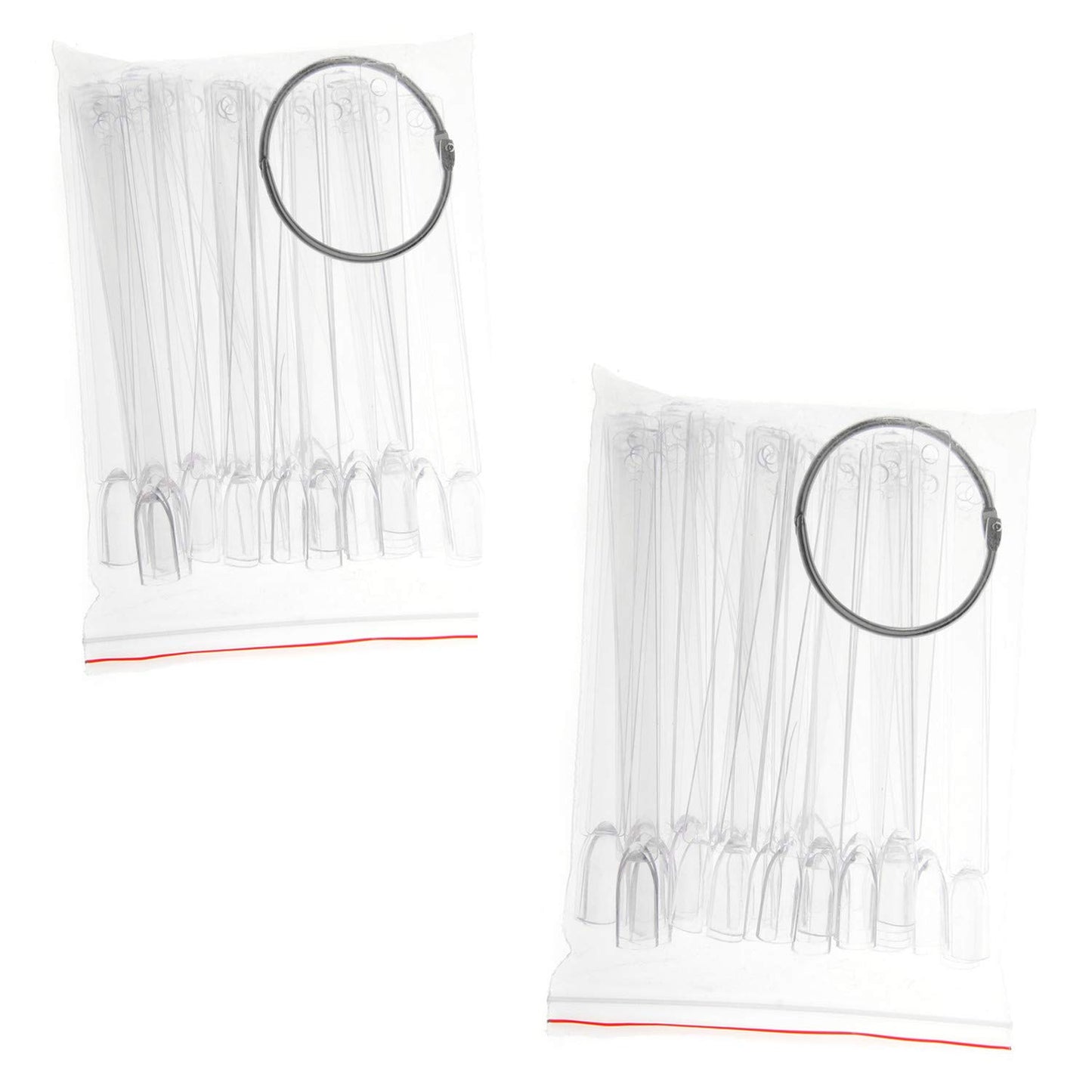 Tfscloin 100Pcs Fan-Shaped Nail Swatch Sticks, False Fake Nail Art Tips Sticks Polish Gel Salon Display Practice Tools with Metal Split Ring Holder (Clear) Health & Beauty > Personal Care > Cosmetics > Cosmetic Tools > Nail Tools Tfscloin Clear-100pcs
