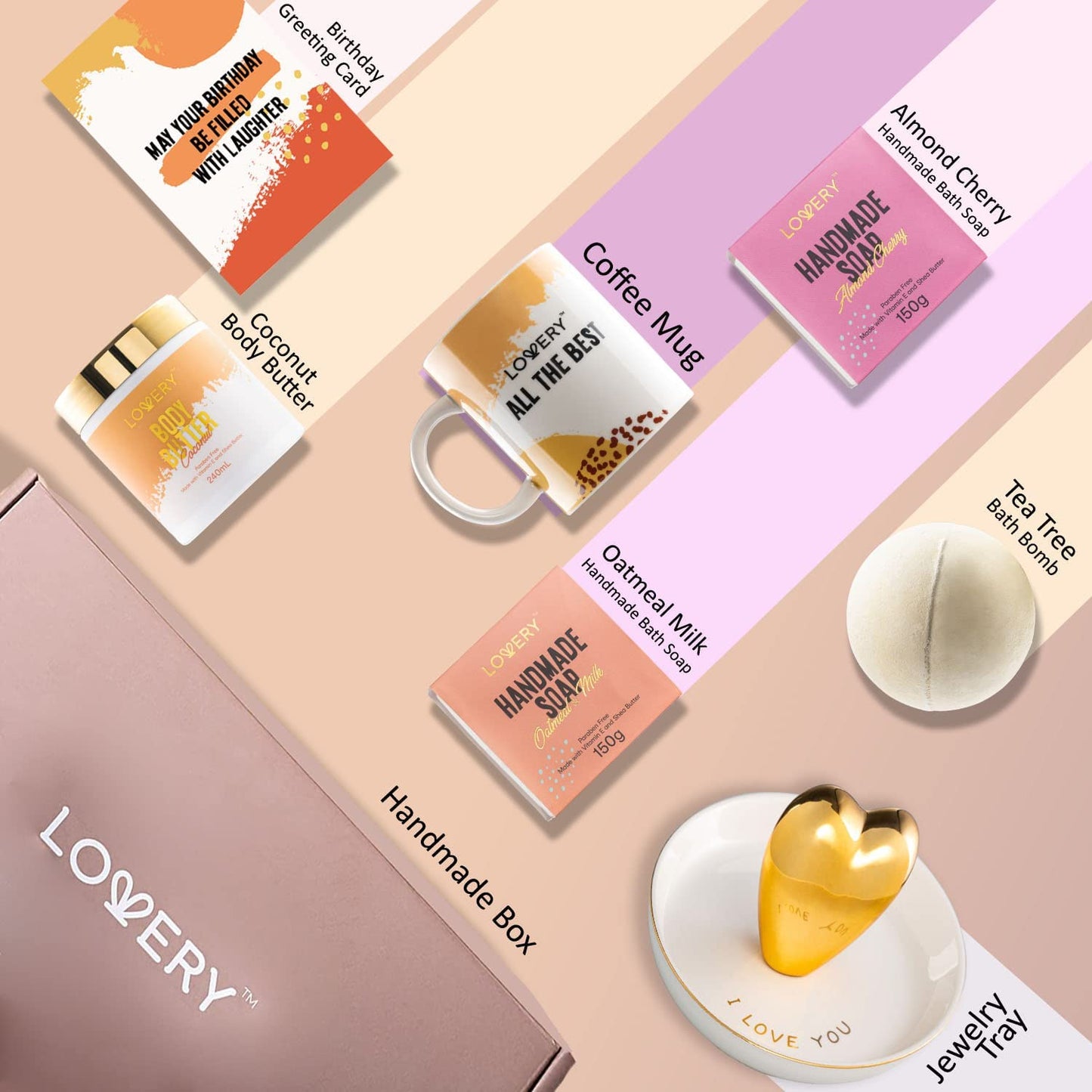 Birthday Gift for Women, Personalized Gifts for Her, Funny Thank You Gift, Inspirational Gifts for Female Wife Mom Sister Coworker Mother Best Friend Girlfriend, Unique Happy Birthday, Spa Gift Set Health & Beauty > Personal Care > Cosmetics > Bath & Body LOVERY