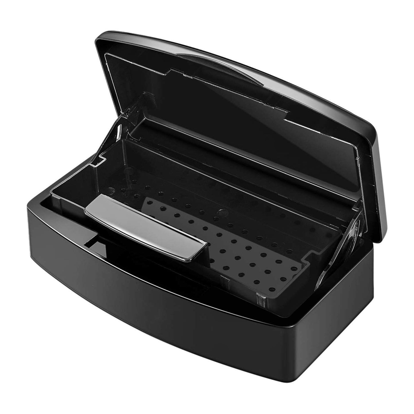 Sanitizing Tray-Sanitizing Container,Plastic Storage Box,Sanitizing Nail Art Tools,Beauty Tools Soaking Box,Tweezers,Hair Salon, Sanitizing Nail Art Equipment-Black Health & Beauty > Personal Care > Cosmetics > Cosmetic Tools > Nail Tools Aifeiter Dark black