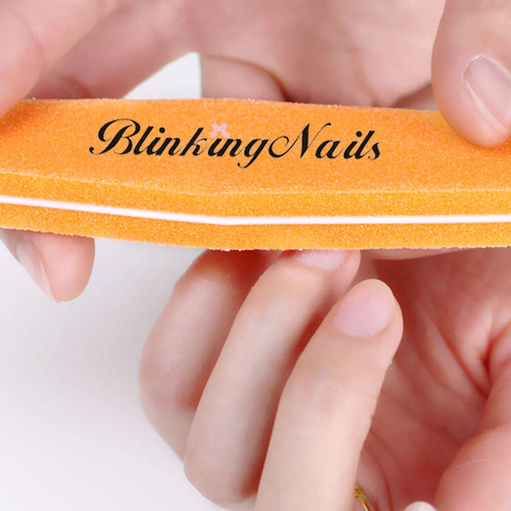Sponge Nail File and Buffers 10Pcs for Nail Art Care Double Sides Design 100/180 Grit Nail Buffer Professional Manicure Nail Tools Color Gray Health & Beauty > Personal Care > Cosmetics > Cosmetic Tools > Nail Tools BlinkingNails