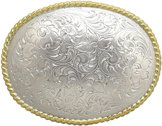 Western Floral Eagle Dogs Birds Star Replacement Belt Buckle Fits 1-1/2"(38Mm) Belt Strap-Multi-Style Options Apparel & Accessories > Clothing Accessories > Belt Buckles Belts.com Type Buckle S4 - H8136 Bright Silver Gold 1-1/2"
