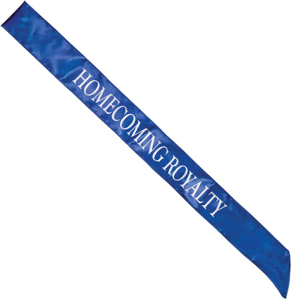 Satin Homecoming Royalty Sash, Silver Black Imprint Apparel & Accessories > Clothing Accessories > Sashes Anderson's Blue/White