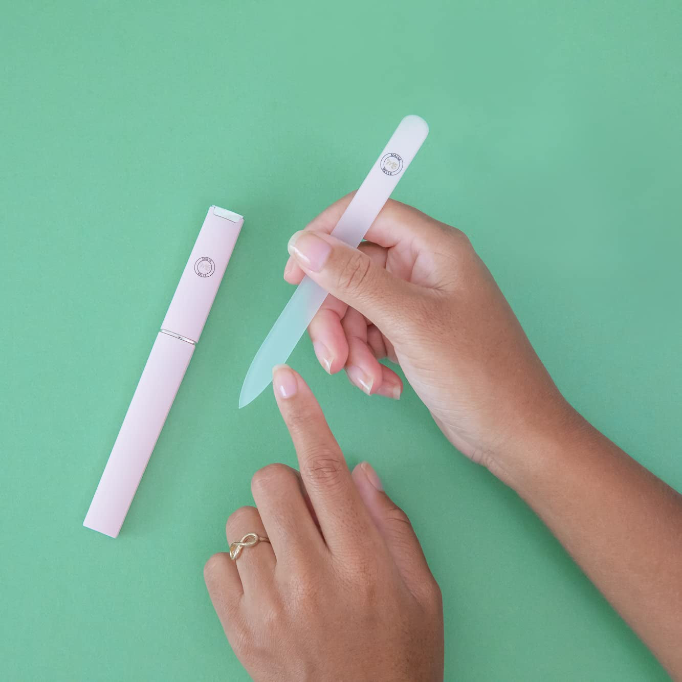Best Crystal Glass Nail File β Perfect for Women & Girls - Long Lasting Double Sided Tempered Glass β Professional Salon Manicure/Pedicure Filing Tool for Natural Nails - with Case - Pastel Lilac 2Mm Health & Beauty > Personal Care > Cosmetics > Cosmetic Tools > Nail Tools Malva Belle