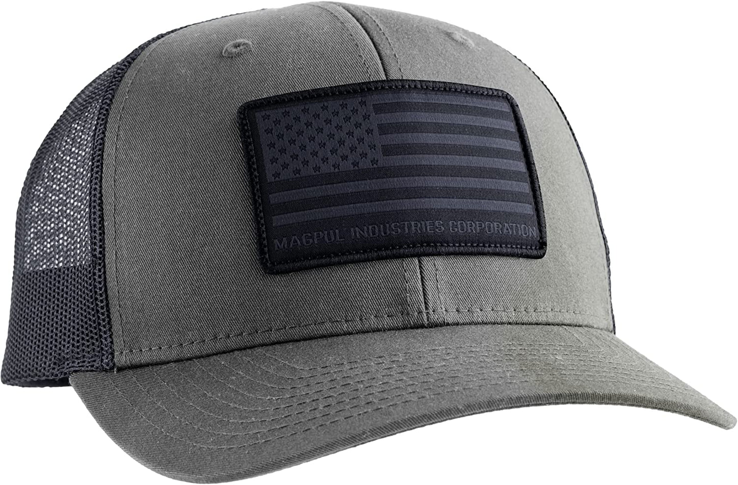 Magpul Women'S Trucker Hat Snap Back Baseball Cap, One Size Fits Most Apparel & Accessories > Clothing Accessories > Hats Magpul Standard Patch Charcoal/Black One Size