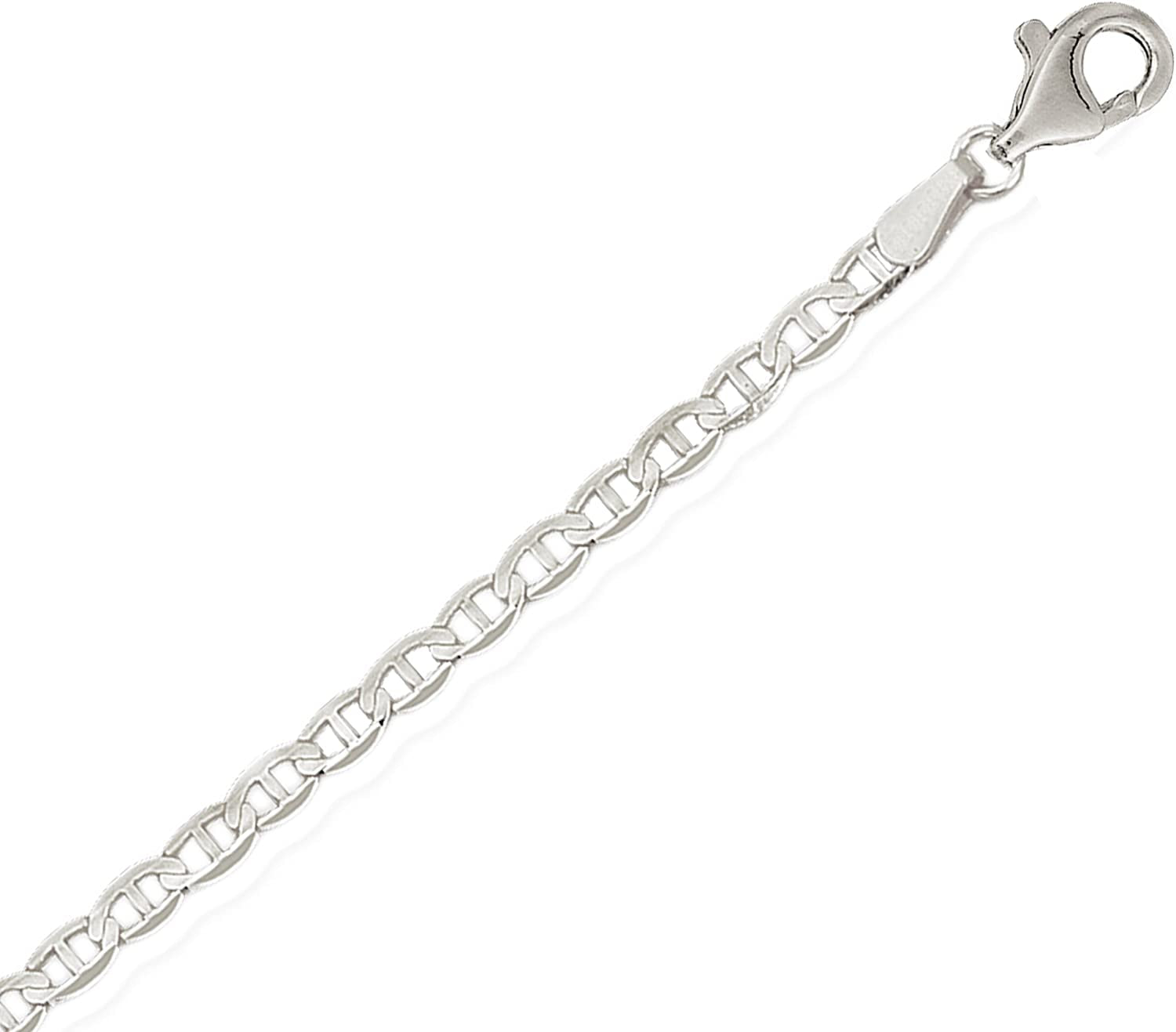 Ritastephens Italian Sterling Silver Mariner Link Chain Anklet, Bracelet, or Necklace (1.8Mm, 2.7Mm) Apparel & Accessories > Jewelry > Anklets Ritastephens