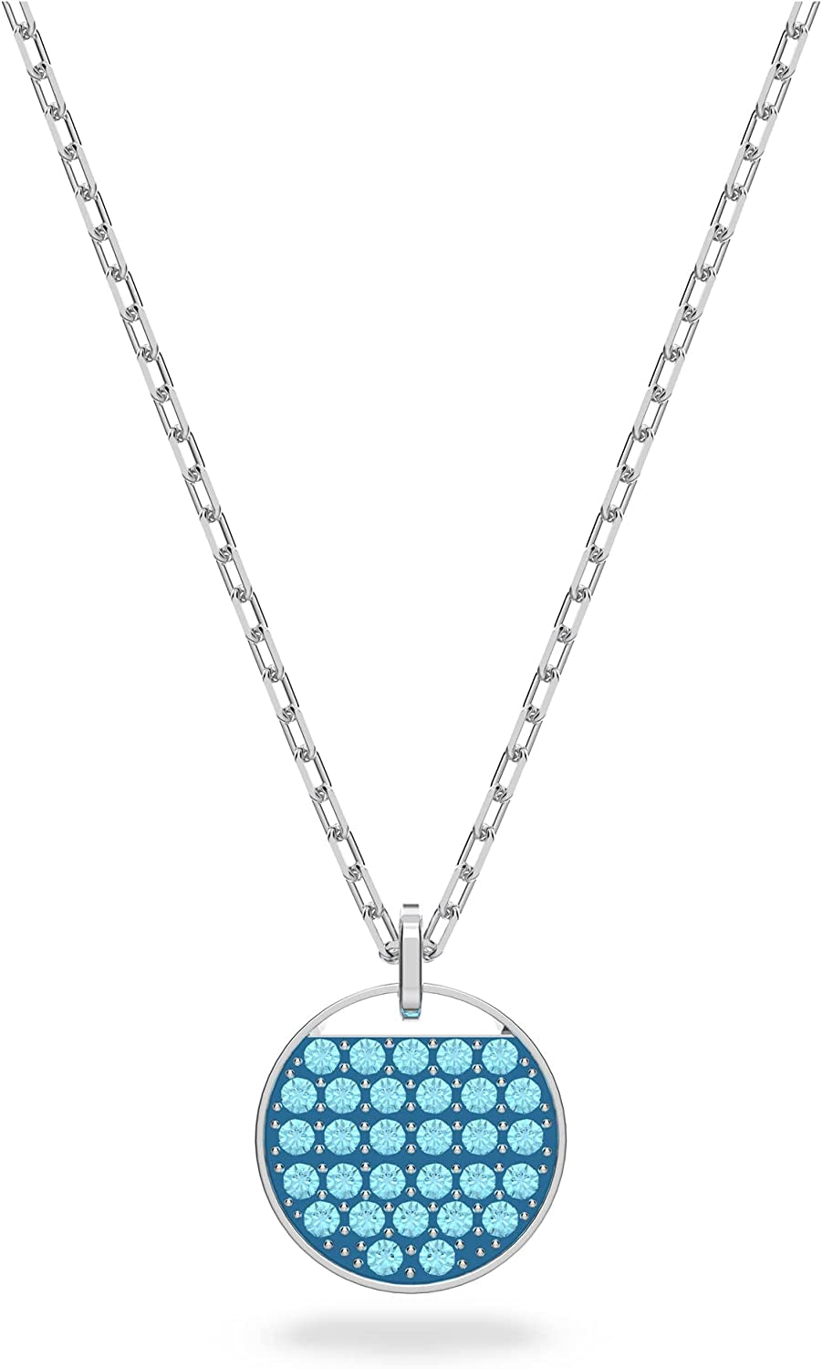 SWAROVSKI Ginger Jewelry Collection, Clear Crystals, Grey Crystals, Blue Crystals Apparel & Accessories > Jewelry > Necklaces SWAROVSKI Pendant Necklace - Blue Crystals