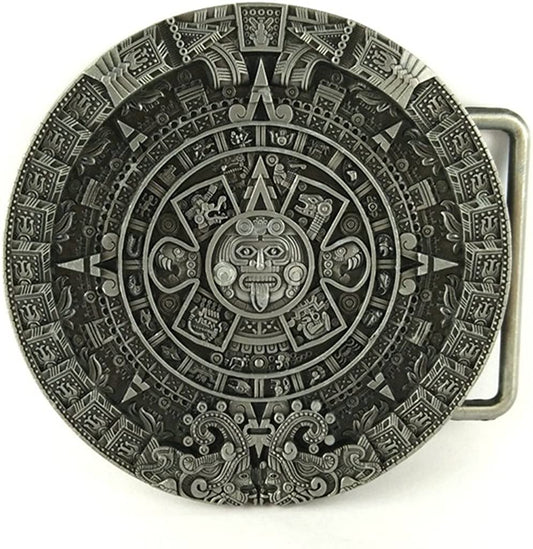 Belt Buckle - Aztec Calendar Apparel & Accessories > Clothing Accessories > Belt Buckles BC Buckles