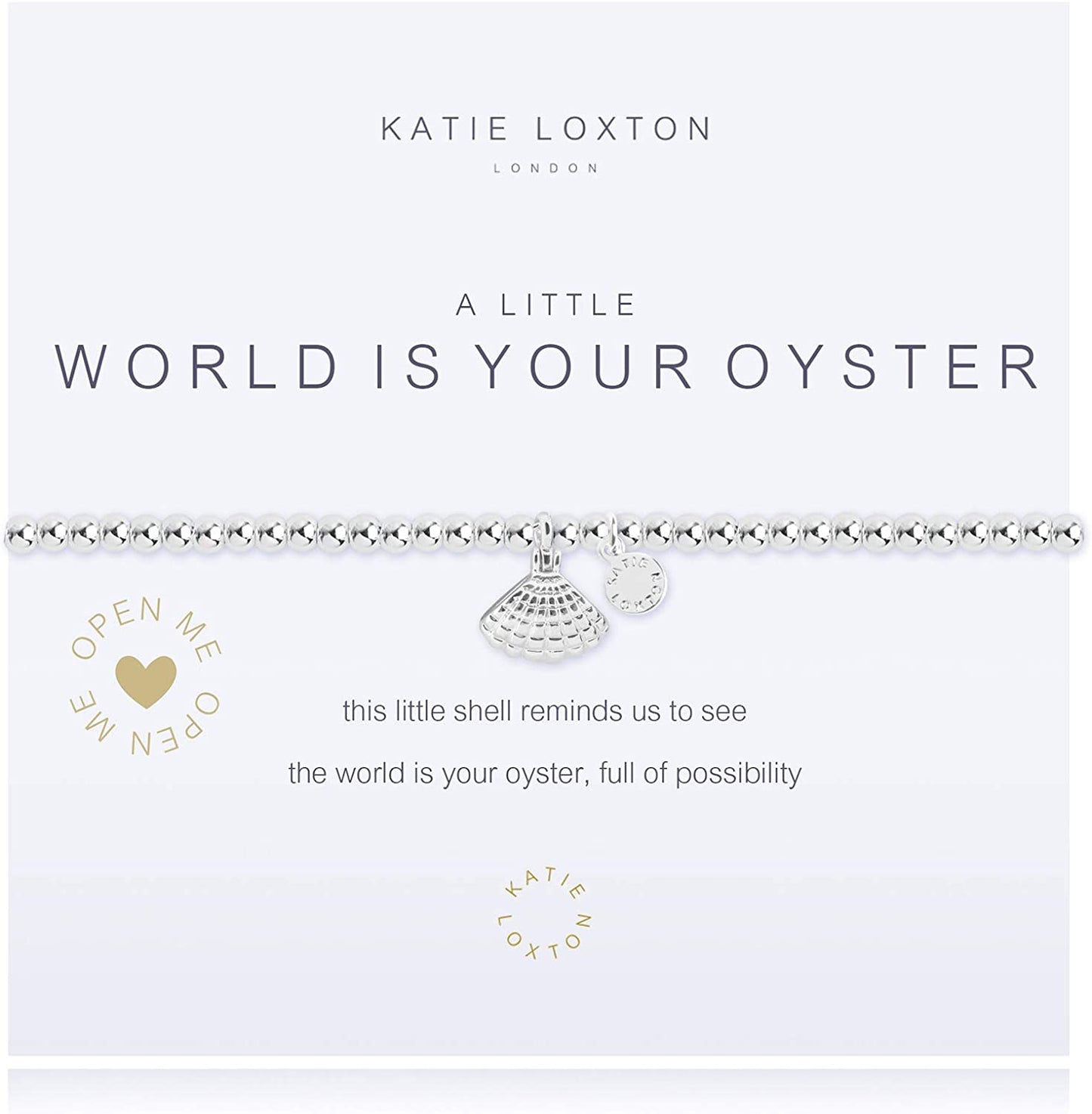 KATIE LOXTON a Little Summer Womens Stretch Adjustable Band Fashion Charm Bracelet Apparel & Accessories > Jewelry > Bracelets Katie Loxton World is Your Oyster