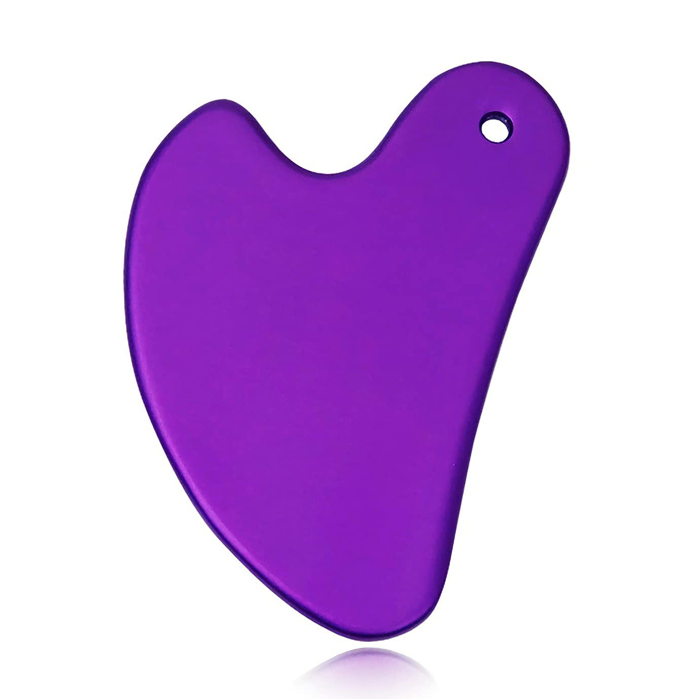 ROISOOT Upgrade Gua Sha Stainless Steel Tool for Face, Massage Scraper for Facial Skin Care (Metallic Luster) Health & Beauty > Personal Care > Cosmetics > Cosmetic Tools > Skin Care Tools ROISOOT Purple