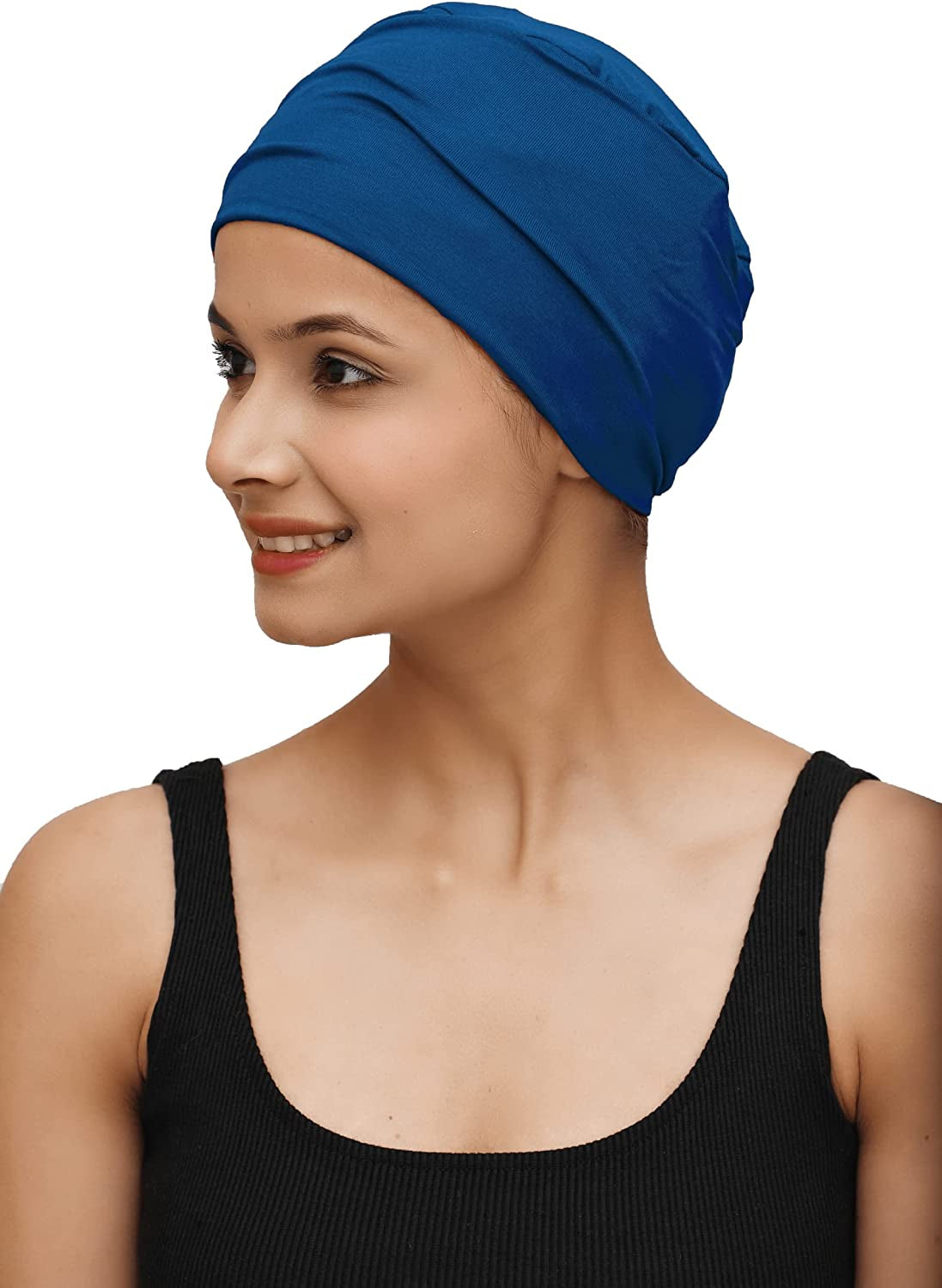 SAKUCHI Chemo Hats Solid Sleep Cap Women'S Bamboo Soft Headwear Cancer Cap Apparel & Accessories > Clothing Accessories > Headwear SAKUCHI