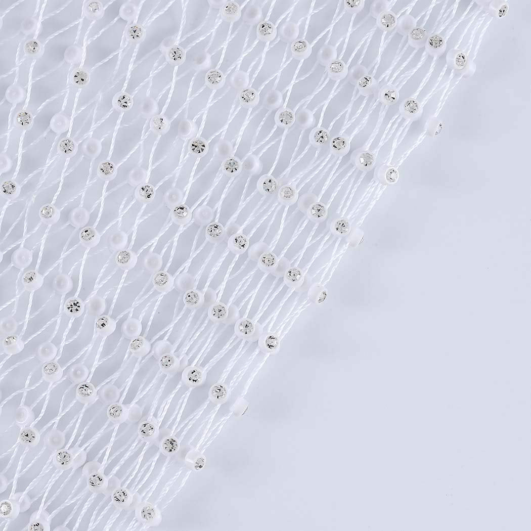 Jeweky Halloween Crystal Bra Chain Clothing White Body Chains Biniki Summer Beach Nightclub Rave Body Accessories Jewelry for Women and Girls Apparel & Accessories > Jewelry > Body Jewelry Artist Unknown