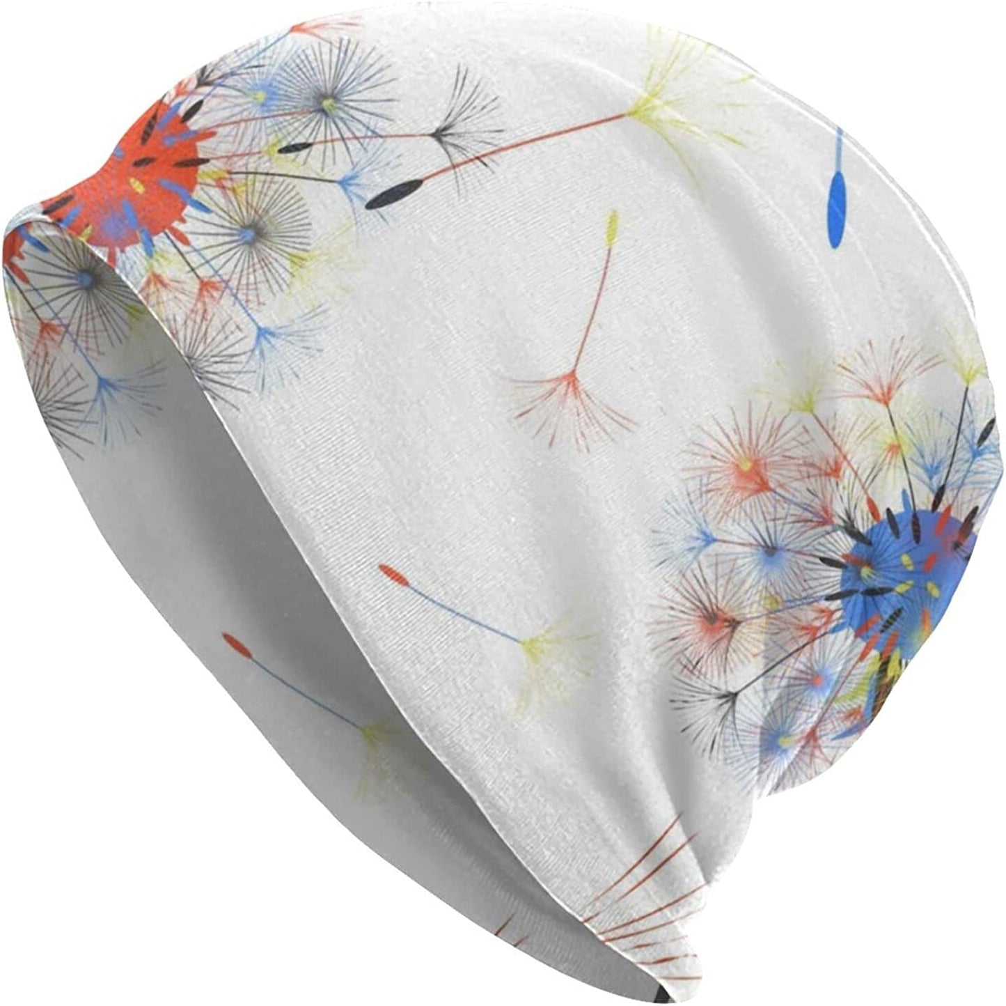 Gold Star Slouchy Beanie Chemo Headwear Knit Hat Scarf Sleep Skull Cap for Women Men Apparel & Accessories > Clothing Accessories > Headwear ybovejuk Abstract Wind Blows Dandelion One Size