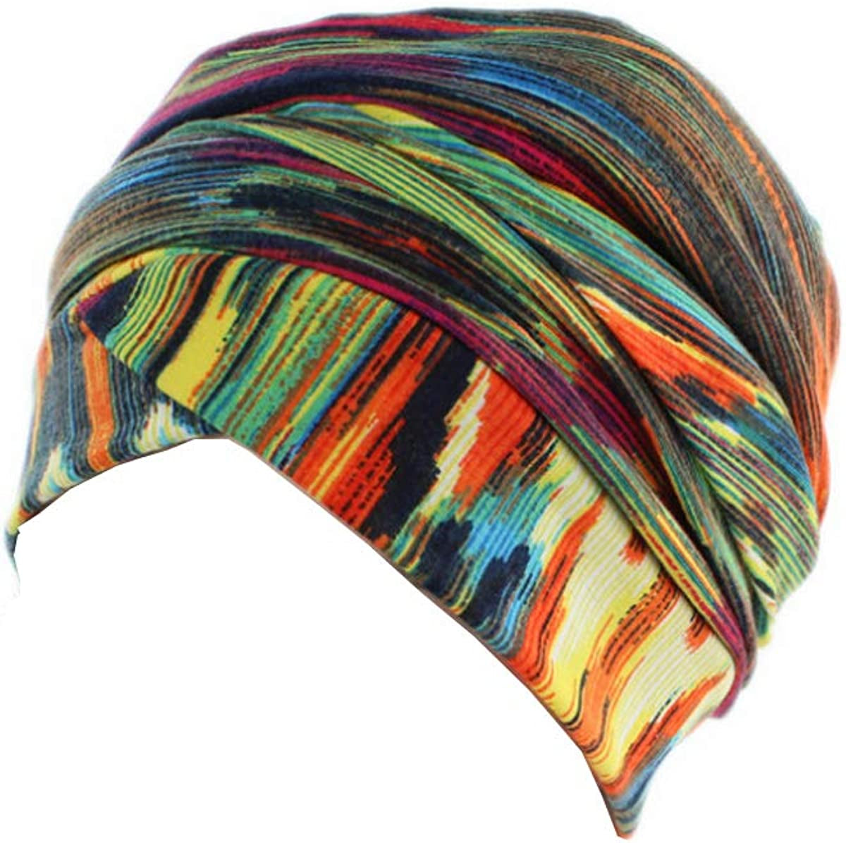 Ever Fairy Turban Head Wrap Scarf,African Women' Soft Long Scarf Shawl Hair Bohemian Headwrap Stretch Headband Tie (2Pack-A) Apparel & Accessories > Clothing Accessories > Scarves & Shawls Ever Fairy