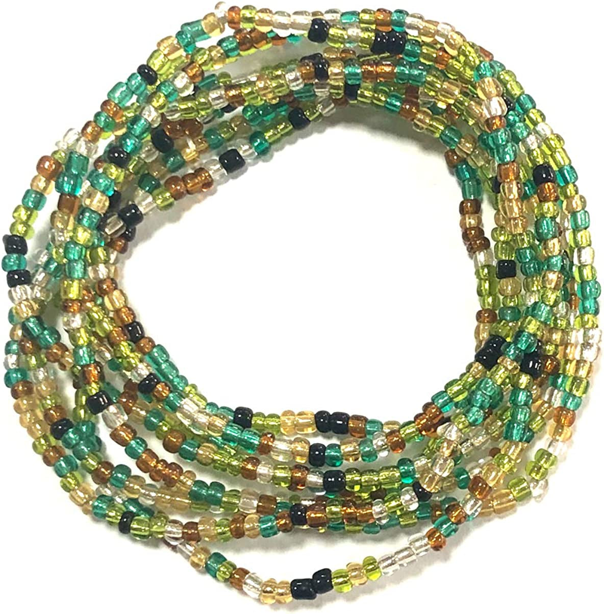 Taigood Waist Beads for Women African Waist Bead Body Chain, Beaded Belly Chain Body Jewelry Apparel & Accessories > Jewelry > Body Jewelry Taigood 2 Pieces set 18