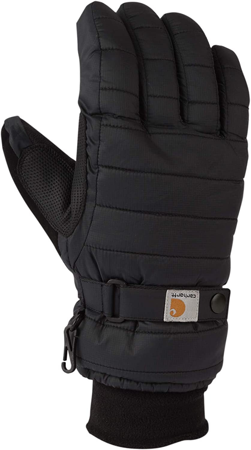 Carhartt Women'S Quilts Insulated Breathable Glove with Waterproof Wicking Insert Apparel & Accessories > Clothing Accessories > Gloves & Mittens Carhartt Men's Gloves Black Small