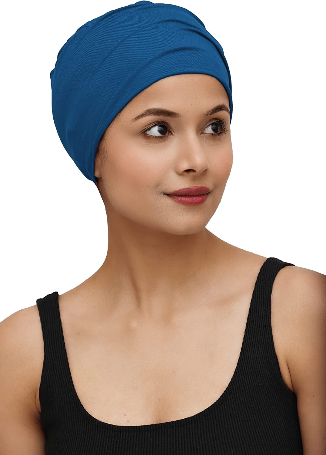SAKUCHI Chemo Hats Solid Sleep Cap Women'S Bamboo Soft Headwear Cancer Cap Apparel & Accessories > Clothing Accessories > Headwear SAKUCHI