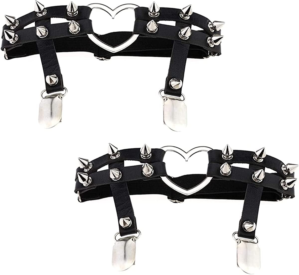 Punk Body Belt Adjustable Black Fashion Body Chain Body Accessory Jewelry for Women and Girls Apparel & Accessories > Jewelry > Body Jewelry LISBLIER Leg Belt