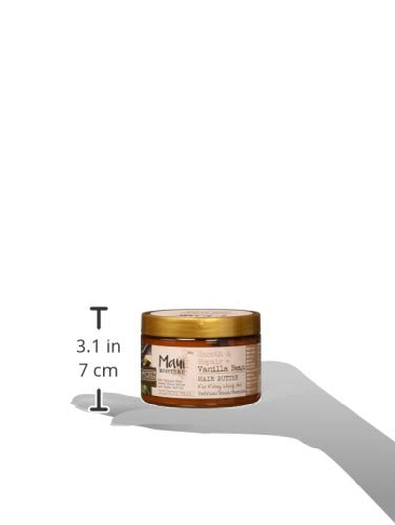 Maui Moisture Smooth & Repair Vanilla Bean Anti-Frizz Hair Butter Treatment, Coconut, 12 Ounce Health & Beauty > Personal Care > Hair Care Maui Moisture