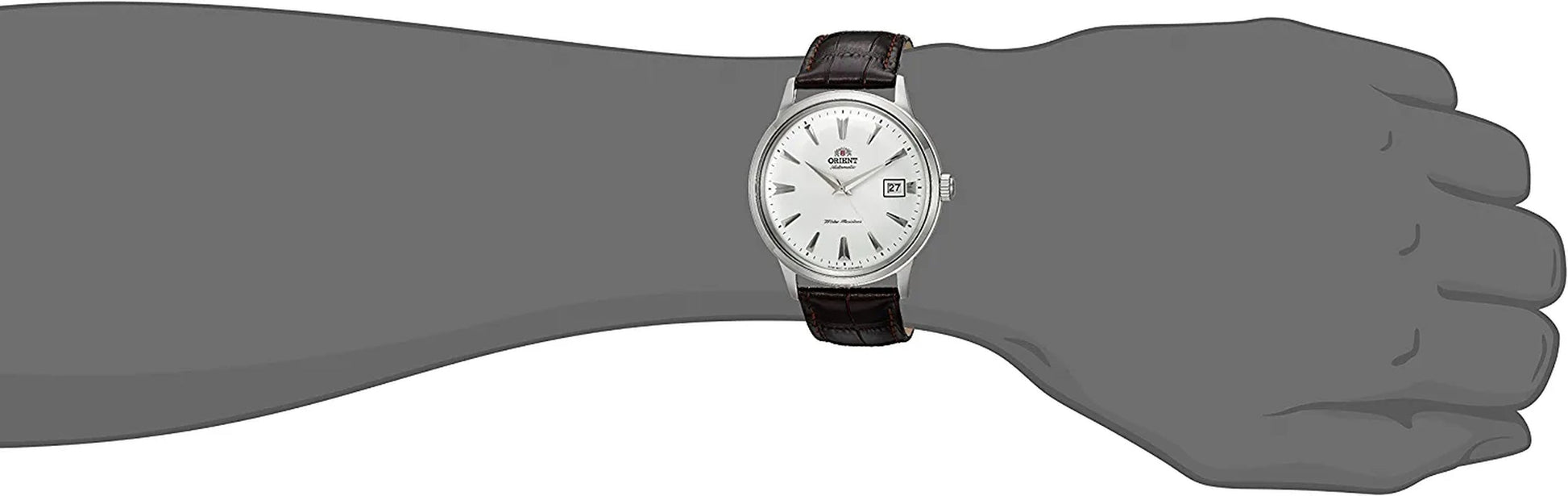 '2Nd Gen Bambino Version I' Japanese Automatic Stainless Steel and Leather Dress Watch