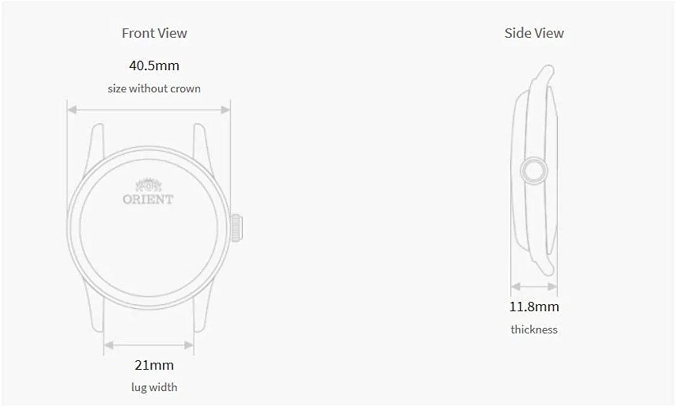 '2Nd Gen Bambino Version I' Japanese Automatic Stainless Steel and Leather Dress Watch