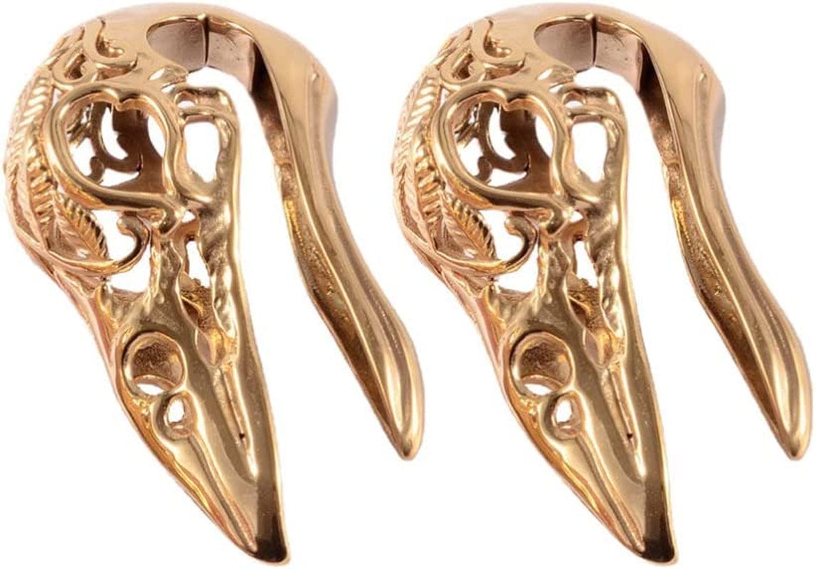 2PCS 9/16 14Mm Ear Hangers for Stretched Ears Bird Stainless Steel Ear Weights Expander Gauge Earrings for Body Piercing Jewelry Upgrade Plugs,Sliver,Steel Color,6.7X3.69Cm Apparel & Accessories > Jewelry > Body Jewelry Generic Stainless Steel 6.7x3.69cm