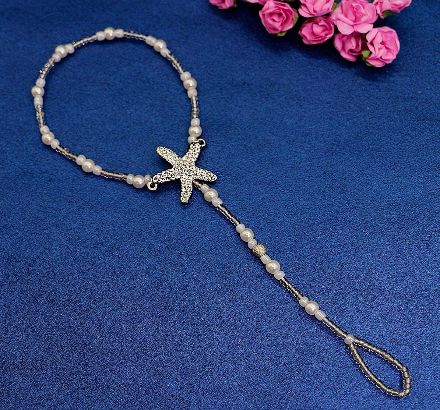 2Pcs Pearl Ankle Chain Bracelet Beach Wedding Foot Jewelry Barefoot Sandals Anklet Chain Apparel & Accessories > Jewelry > Anklets Bienvenu