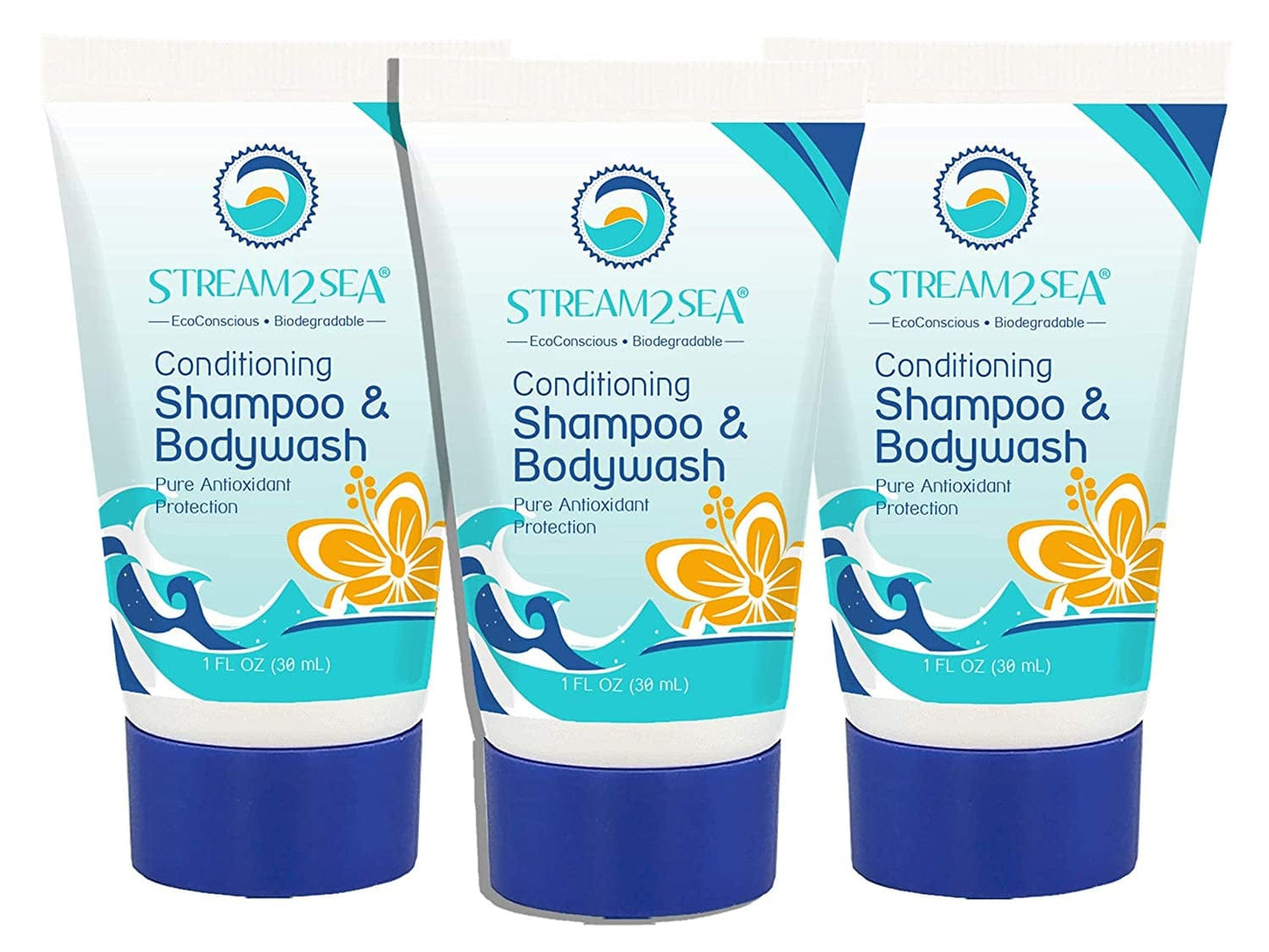 3 in 1 Hair Shampoo Bodywash & Conditioner for Outdoor Activities | 6 Fl Oz Reef Safe, All Natural & Organic Camping Shampoo & Liquid Soap | All in One Skin & Hair Care for Men & Women by Stream2Sea Health & Beauty > Personal Care > Hair Care STREAM 2 SEA 1 Fl Oz (Pack of 3)