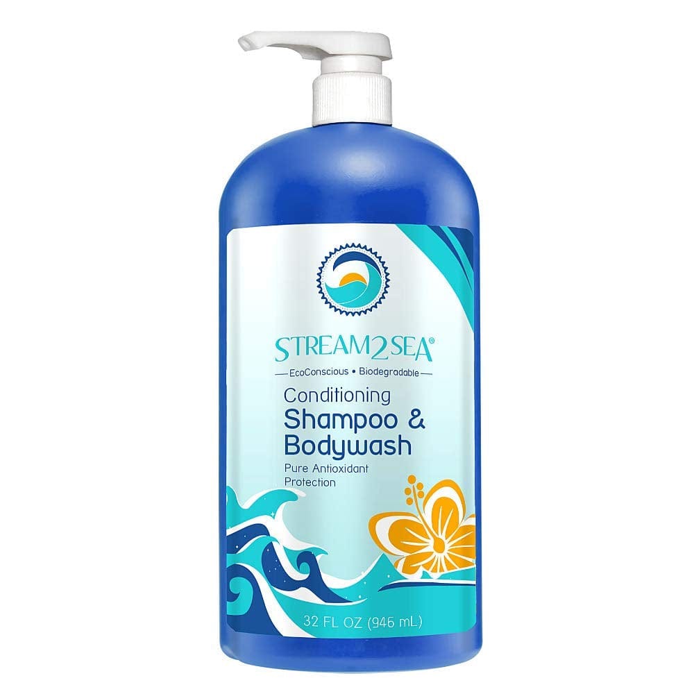 3 in 1 Hair Shampoo Bodywash & Conditioner for Outdoor Activities | 6 Fl Oz Reef Safe, All Natural & Organic Camping Shampoo & Liquid Soap | All in One Skin & Hair Care for Men & Women by Stream2Sea Health & Beauty > Personal Care > Hair Care STREAM 2 SEA 32 Fl Oz