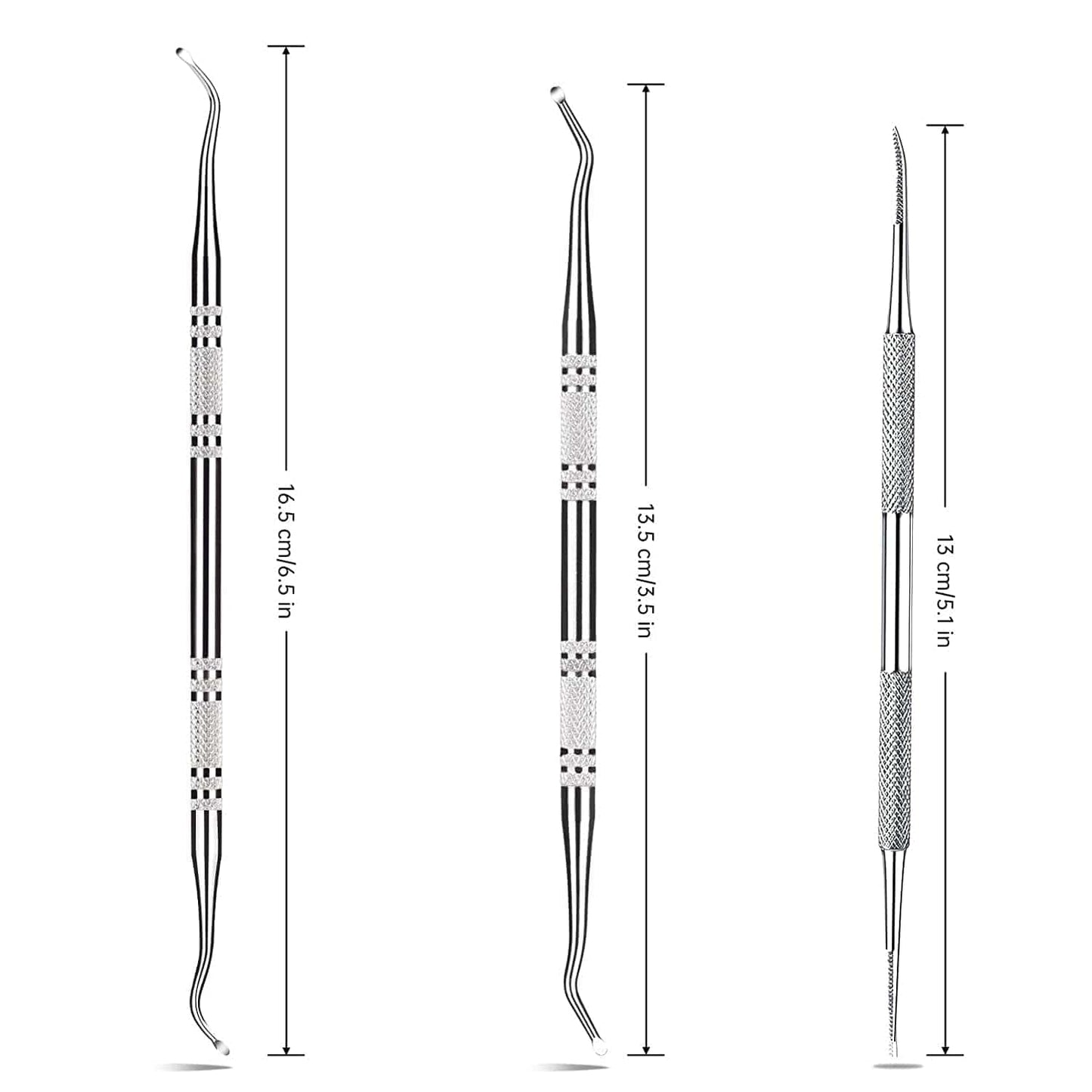 3-Pack Ingrown Toenail File and Lifters, Professional Surgical Stainless Steel Ingrown Toenail Tool- Safe Nail Cleaning Treatment Pedicure Tools Kit under Sidewall Cleaner Pain Relief Accessories Health & Beauty > Personal Care > Cosmetics > Cosmetic Tools > Nail Tools POLKASTORE