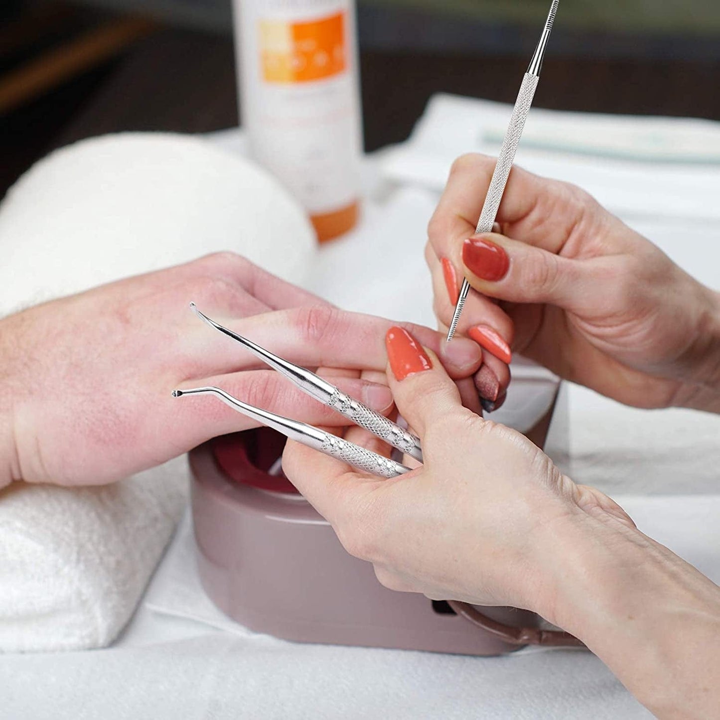 3-Pack Ingrown Toenail File and Lifters, Professional Surgical Stainless Steel Ingrown Toenail Tool- Safe Nail Cleaning Treatment Pedicure Tools Kit under Sidewall Cleaner Pain Relief Accessories Health & Beauty > Personal Care > Cosmetics > Cosmetic Tools > Nail Tools POLKASTORE