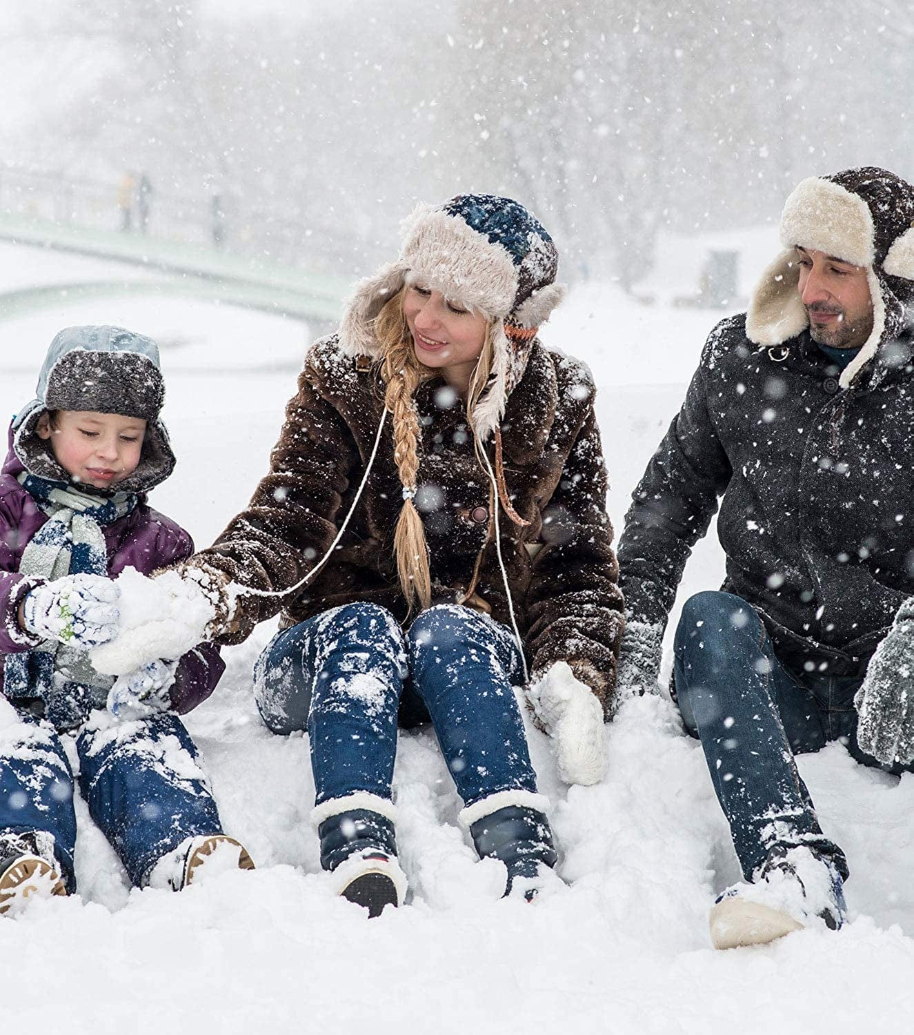 3 Pairs Winter Mitten Gloves for Women, Warm Knit Thick Gloves with Thick Fleece Lining Gift Apparel & Accessories > Clothing Accessories > Gloves & Mittens happion