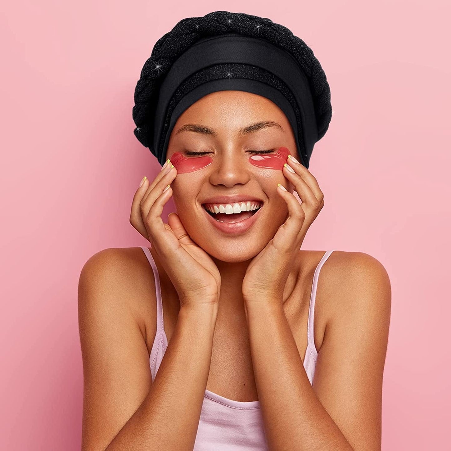 3 Pieces Head Wrap Turban Headwear Pre-Tied Twisted Braid Hair Cover Headwrap Hats for Women Girls Apparel & Accessories > Clothing Accessories > Headwear Sintege