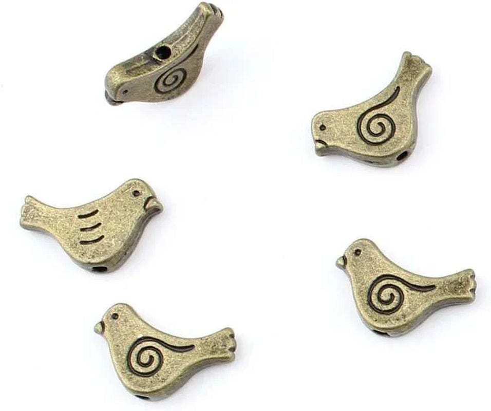 30 Pieces Anti-Brass Fashion Jewelry Making Charms 2305 Bird Bead Wholesale Supplies Pendant Craft DIY Vintage Alloys Necklace Bulk Supply Findings Loose 260