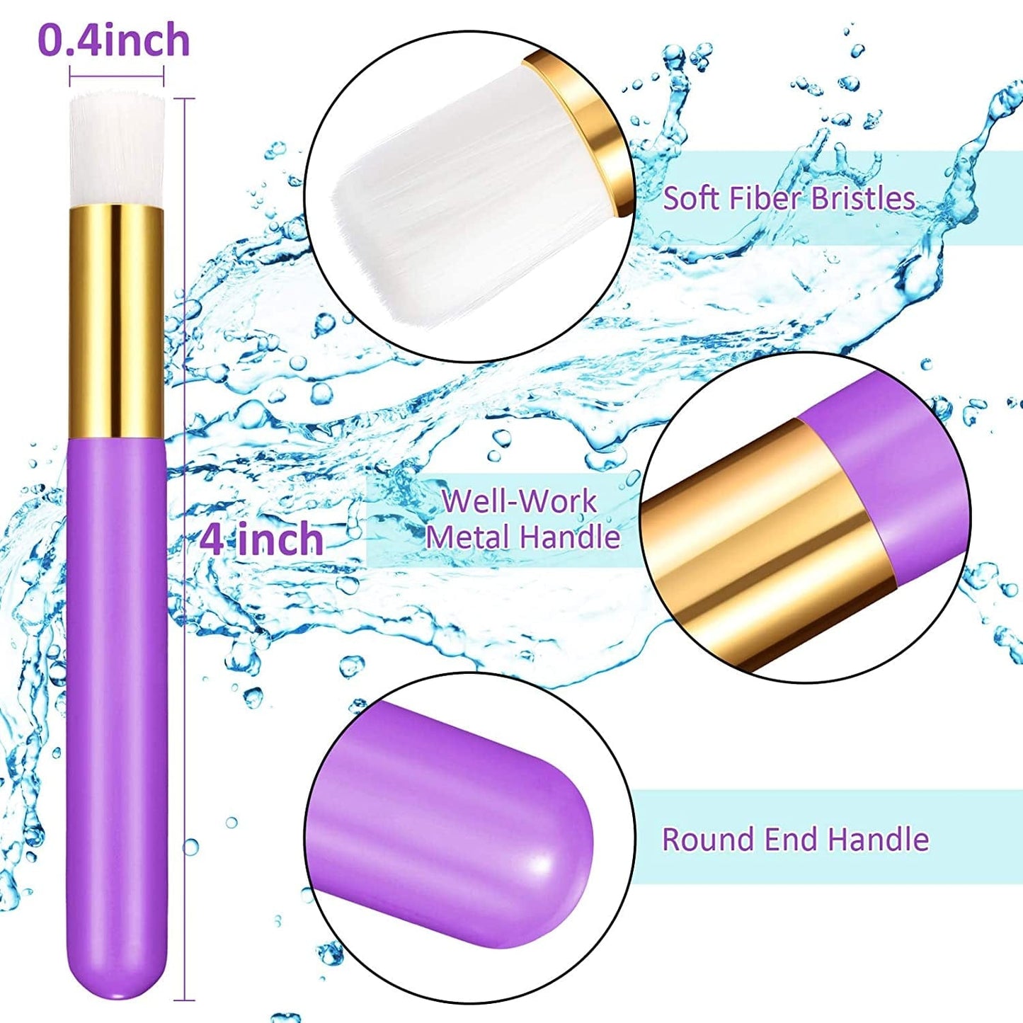 30 Pieces Lash Shampoo Brushes, Eyelash Extension Cleansing Brush Peel off Blackhead Remover Tool Nose Pore Deep Cleaning Brush Cosmetic Lash Cleanser Brush Facial Cleansing Brushes (Purple, Pink) Health & Beauty > Personal Care > Cosmetics > Cosmetic Tools > Makeup Tools Shappy