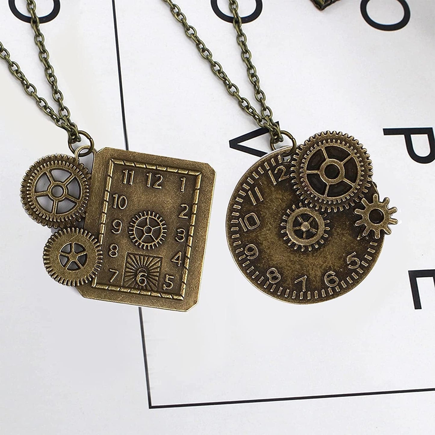 300 Gram Gears Charms, Mixed Vintage Bronze Watch Cog Wheel Set, DIY Metal Steampunk Pendant for Crafting, Jewelry Making Accessory