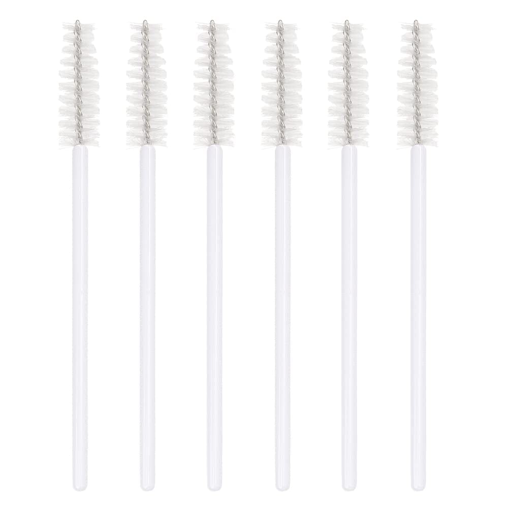 300 Pack Eyelash Mascara Wands Disposable Lash Brushes for Extensions Makeup Brush Applicators Tool Kit, White/White Health & Beauty > Personal Care > Cosmetics > Cosmetic Tools > Makeup Tools Mekupeu
