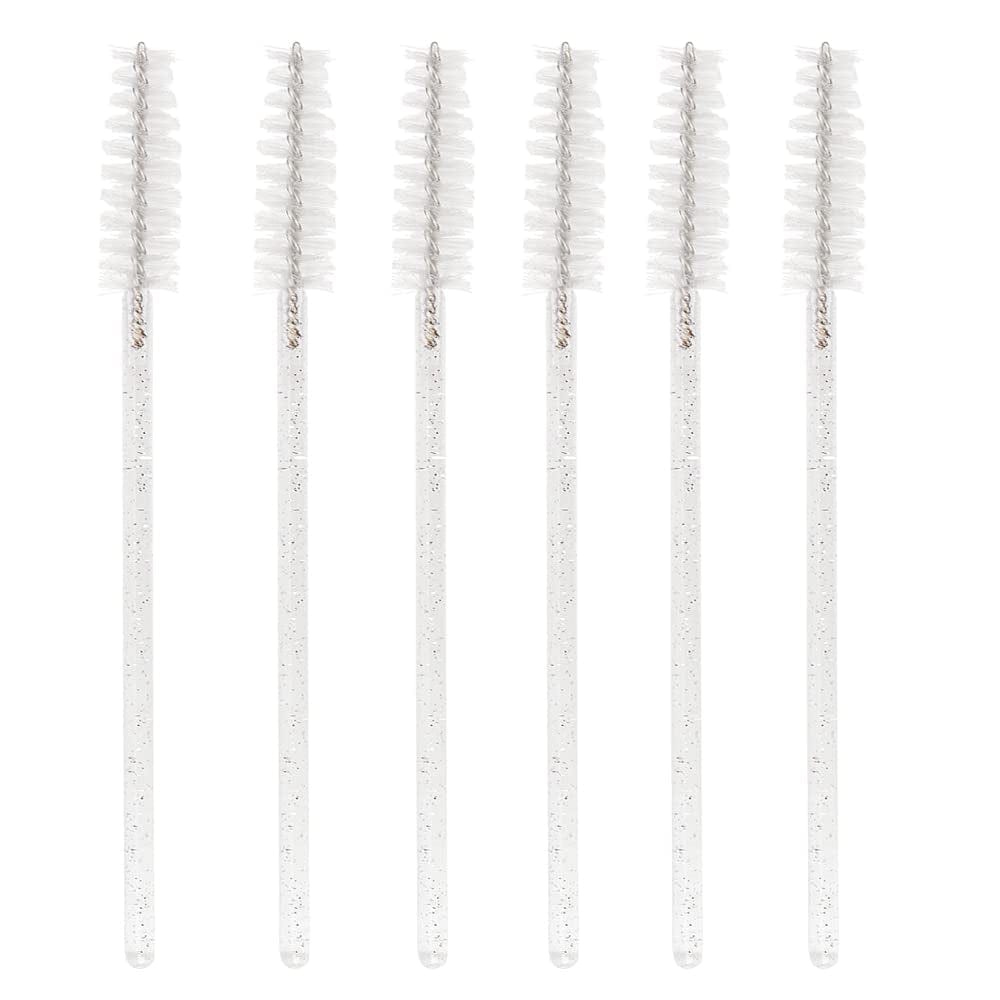 300 PCS Crystal Eyelash Mascara Wands Disposable Lash Brushes for Extensions Makeup Brush Applicators Tool Kit, All White Health & Beauty > Personal Care > Cosmetics > Cosmetic Tools > Makeup Tools Mekupeu