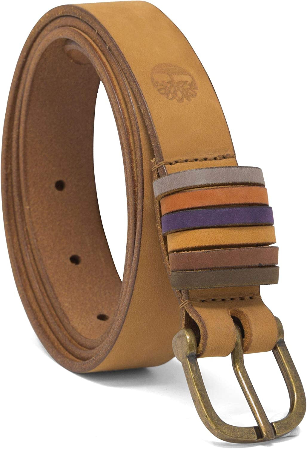 Timberland Women'S Casual Leather Belt for Jeans Apparel & Accessories > Clothing Accessories > Belts Timberland Wheat (Rainbow Keepers) Large (33-37)