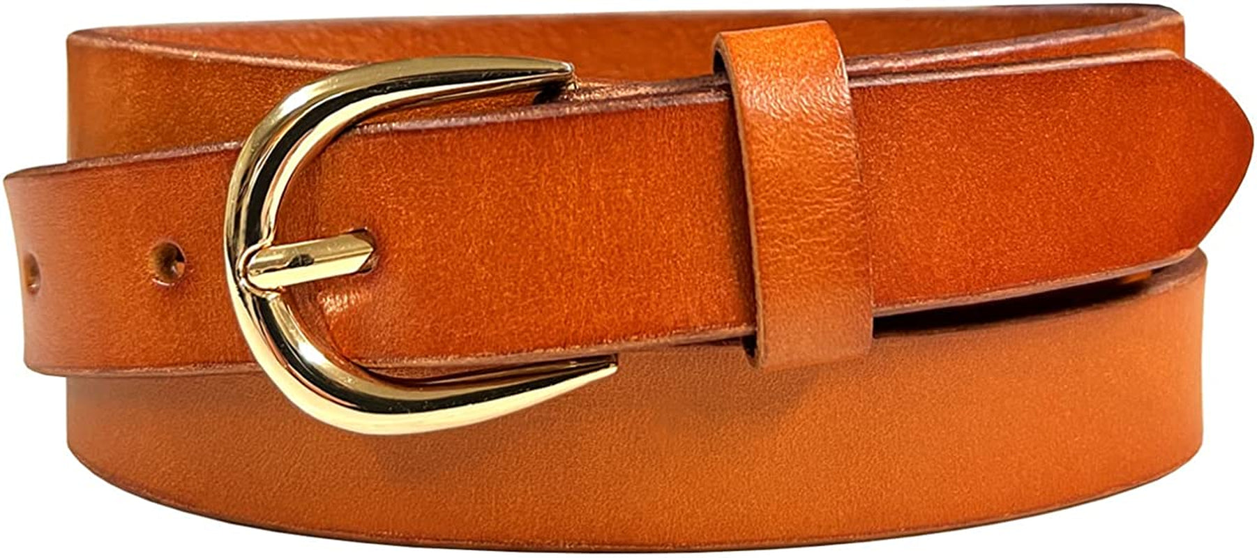 Women'S Dress Belt Casual Fashion Waist Skinny Belt 1"(25Mm) Wide, Multi-Style Options Apparel & Accessories > Clothing Accessories > Belts Belts.com Style 1 - Premium Leather Smooth Tan 32