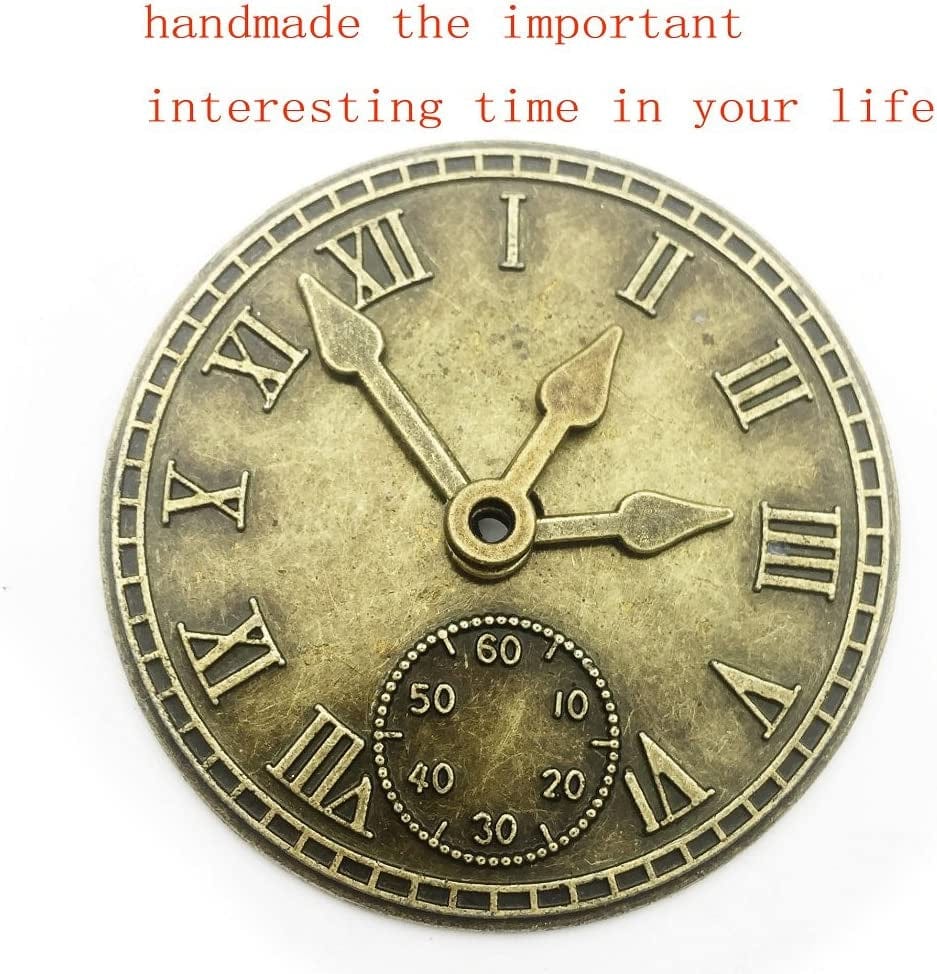 30Pcs Antique Bronze Mix Skeleton Steampunk Clock Face Watch Gear Cog Wheel Pendant Charms Jewelry Making DIY Steampunk Gear Pendant Charms Wholesale (M071)