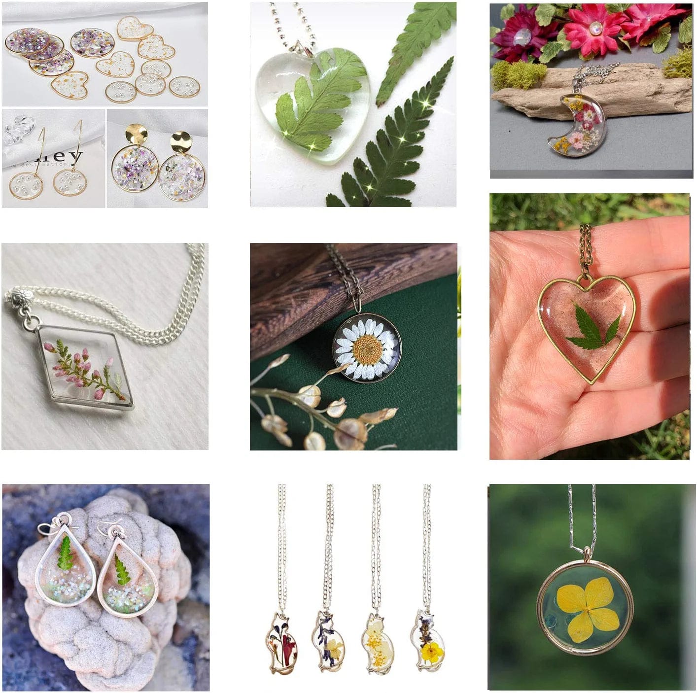 30PCS Bezel Open Back Pendant Blanks Charms Hollow Mold Pendant Assorted Geometric Frame Pendant DIY Crafts for Resin Jewelry Making