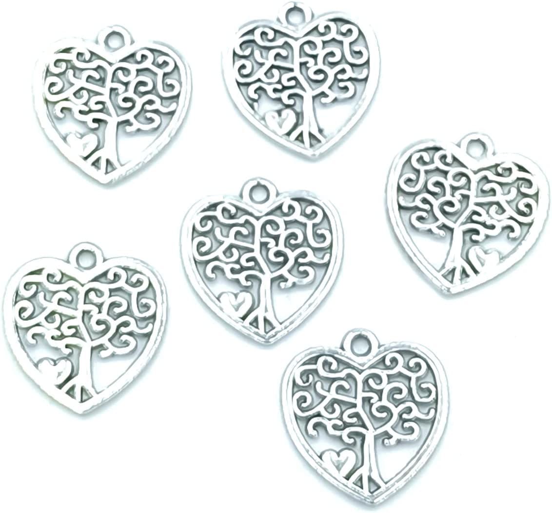 30Pcs Craft Supplies Antique Silver Wings Angel Fairy Charms Pendants Jewelry Findings,For Earring Bracelet Necklace Jewelry DIY Craft Making 27 X 24Mm (Antique Silver) 37 Ancient Silver