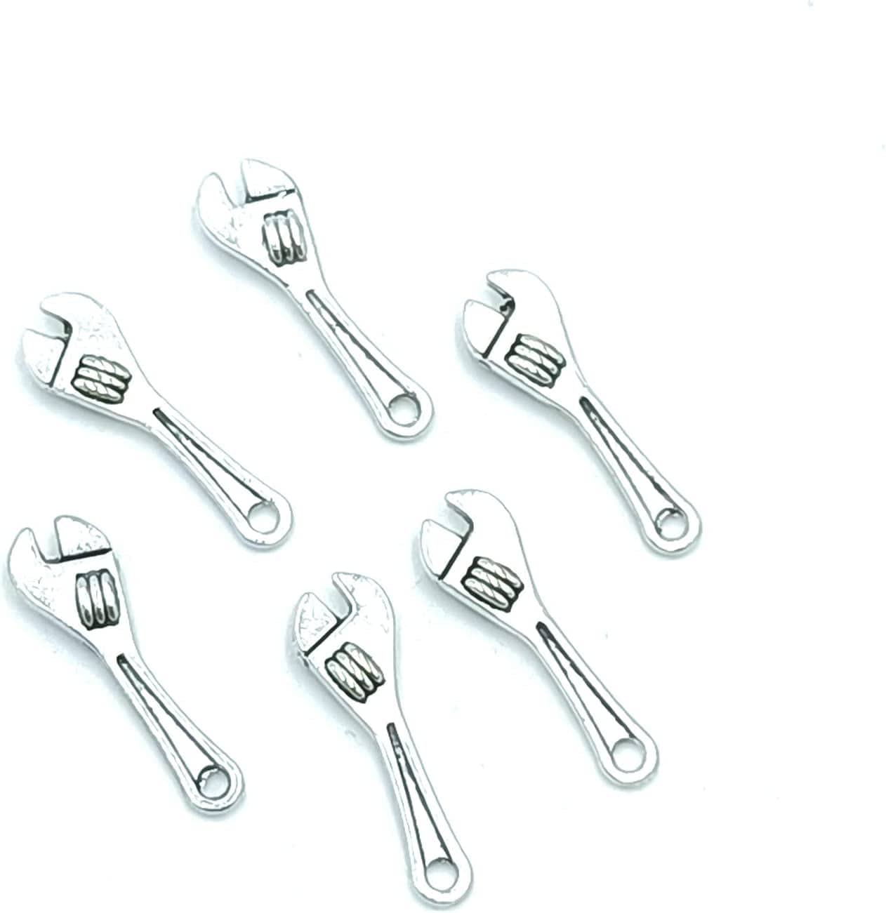 30Pcs Craft Supplies Antique Silver Wings Angel Fairy Charms Pendants Jewelry Findings,For Earring Bracelet Necklace Jewelry DIY Craft Making 27 X 24Mm (Antique Silver) 18 Ancient Silver