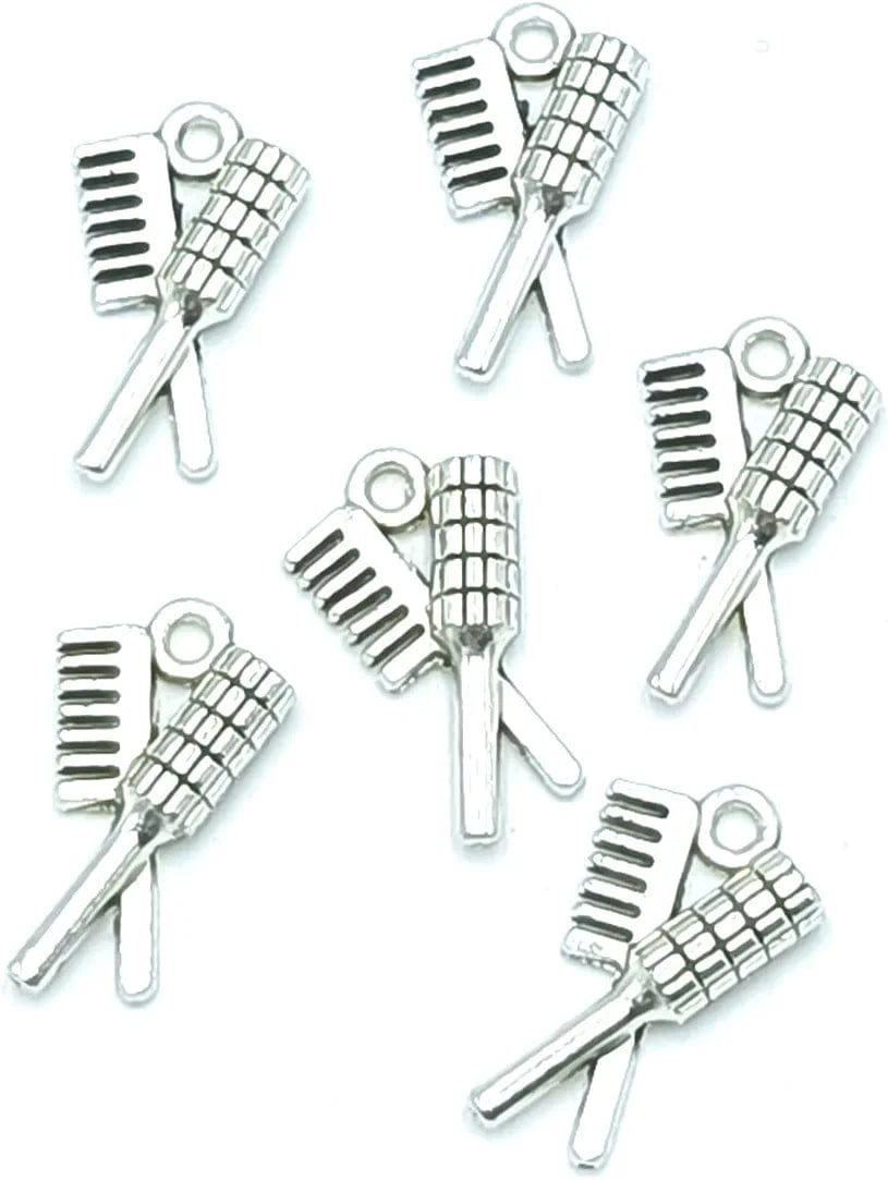 30Pcs Craft Supplies Antique Silver Wings Angel Fairy Charms Pendants Jewelry Findings,For Earring Bracelet Necklace Jewelry DIY Craft Making 27 X 24Mm (Antique Silver) 38 Ancient Silver